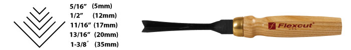 Flexcut 90 deg. Mallet V-Tool